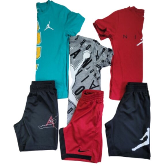 Nike Other - Nike Air Jordan Boys Athletic T-Shirt & Jersey Shorts Size S
